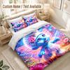 Smurfs Cute Bedding Set, 1 Duvet Cover & 2 Pillowcases Soft Comfortable Bedroom Home Textile Decor