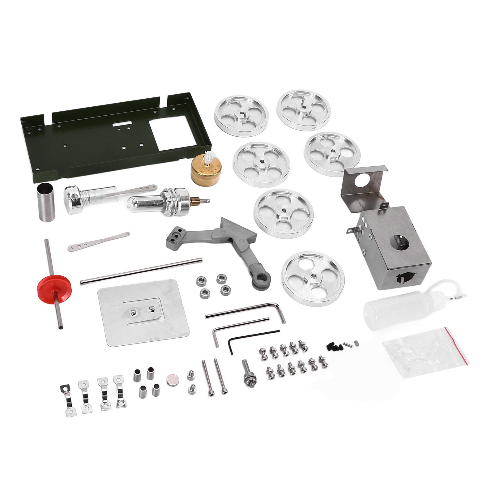 

Модель автомобильного двигателя Стирлинга Сплав алюминия Изысканный Красивый Набор паровой машины Физика Научная игрушка Подарки