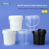 Găleată Rotundă din Plastic PP Albă, Multifuncțională, 1L