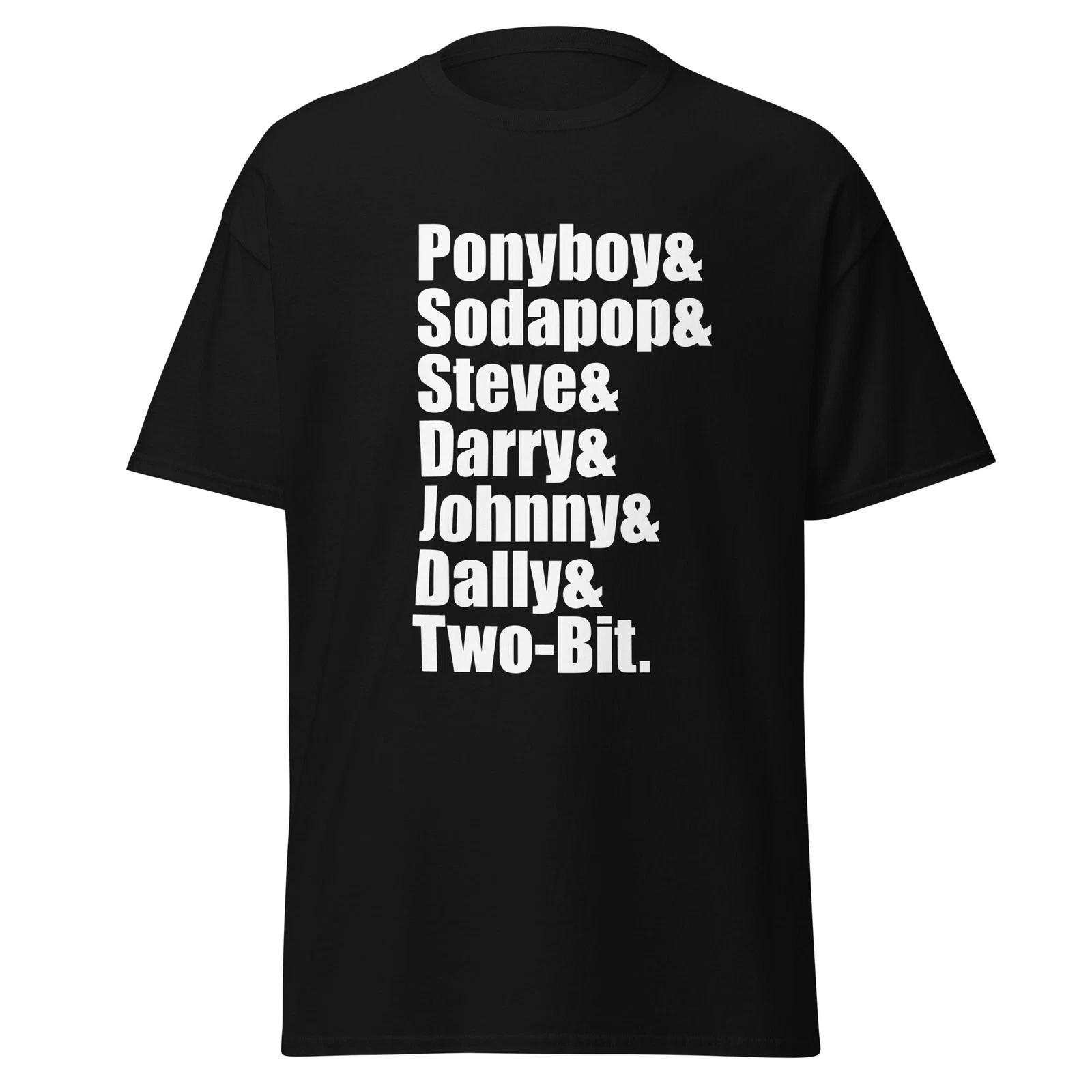Ponyboy & Sodapop & Steve...The Outsiders 80 s Movie Cast T-Shirt, Unisex 4XL