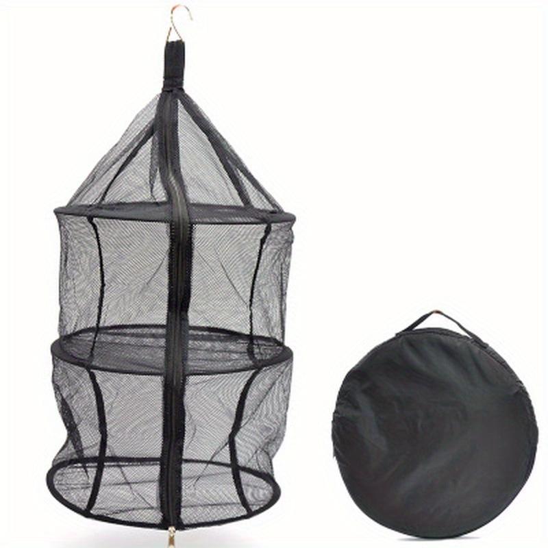 Drying Net Three-layer Folding Storage Net Bag Multigrain Cereal Drying Net Fruit Vegetable Organizer Outdoor Drying Rack