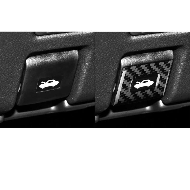 Carbon Fiber Car Accessories Front Hood Switch Decorative Panel Modified Interior Trim Cover Sticker For Lexus GS 350 2012-