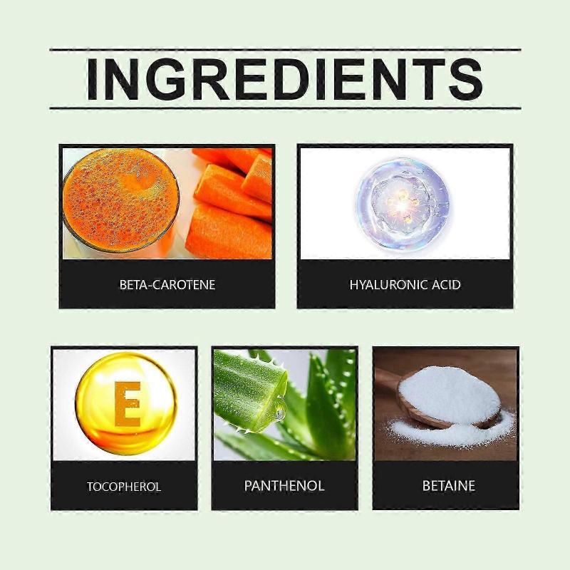 Revitalizing Carrot Facial Mask  Deep Hydration, Brightening, Nourishing Skin with Carotene, Hyaluronic Acid & Vitamin E for a Youthful Glow