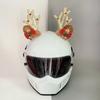 3D Motorcycle Helmet Decoration Creative Motorcycle Helmet Antlers  Holiday Atmosphere
