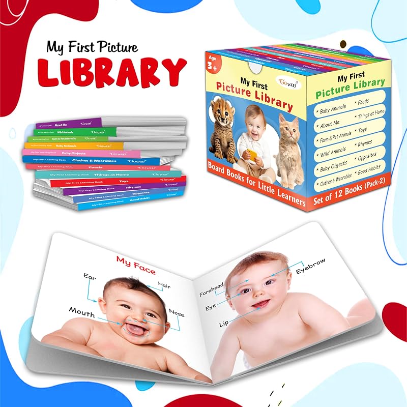 My First Picture Library Box Of (PreSchool Books) | Gift Set For Kids in