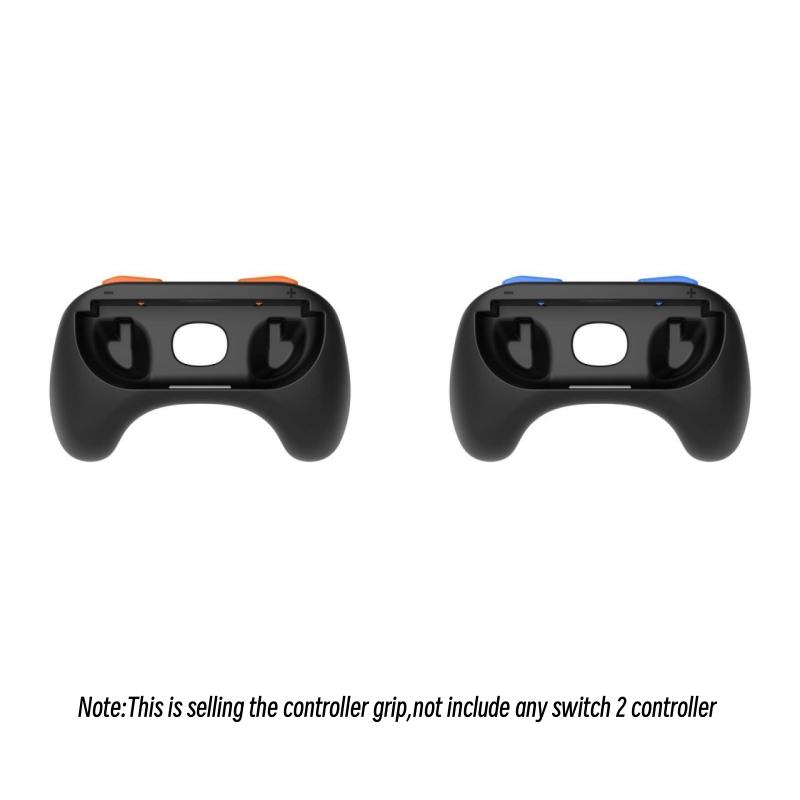2pcs Gaming Grip Handle Controller for Switch 2 Joy-Con Grips for NS2 Joypad Hand Grip Stand Controller Gamepad Holder Bracket 2PCS Grips  чёрный