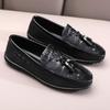 Fashion Men Genuine Leather Loafers Slip On Casual RetroTravel Men Shoes Soft Luxury  Adulto Shoes for Man Tassel Loafers Male Moccasins
