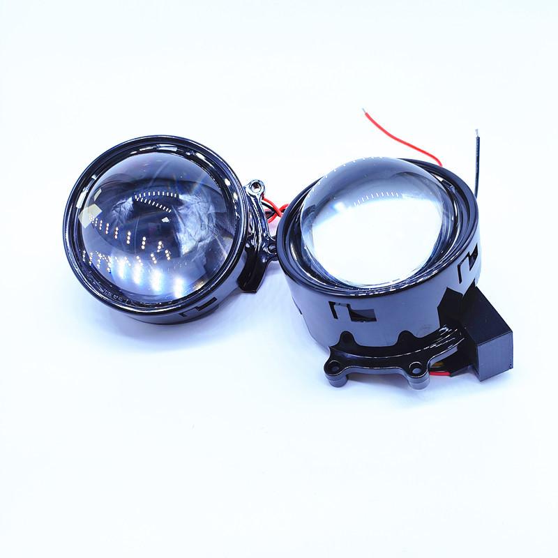 2pieces 3 Inch Devil Eyes Lens Lights for 12v Car WIFI Control Eyes Retrofit Kits Headlight Assembly Auto Accessories