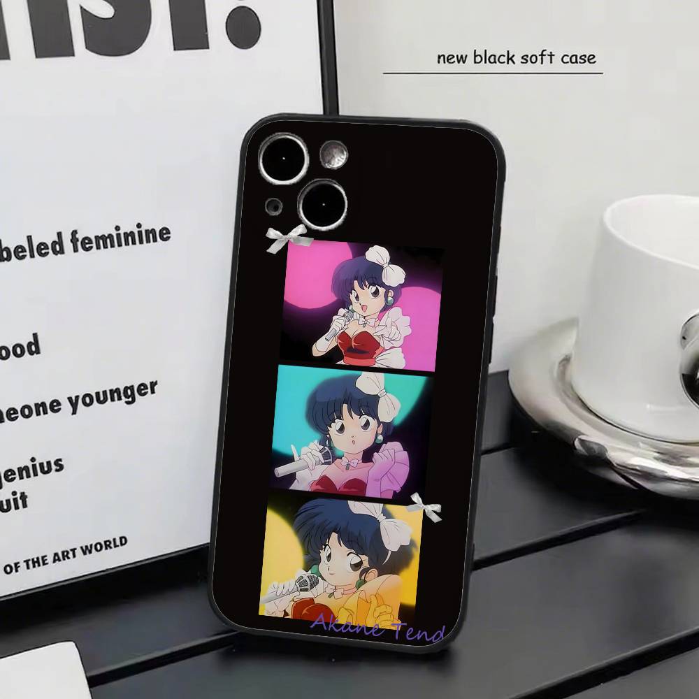 Kawaii Girl A-Akane Tendo Anime R-Ranma 1 2 Phone Case Silicone Soft For IPhone 17 Air 16 15 14 13 12 11 Plus Pro Max Plus