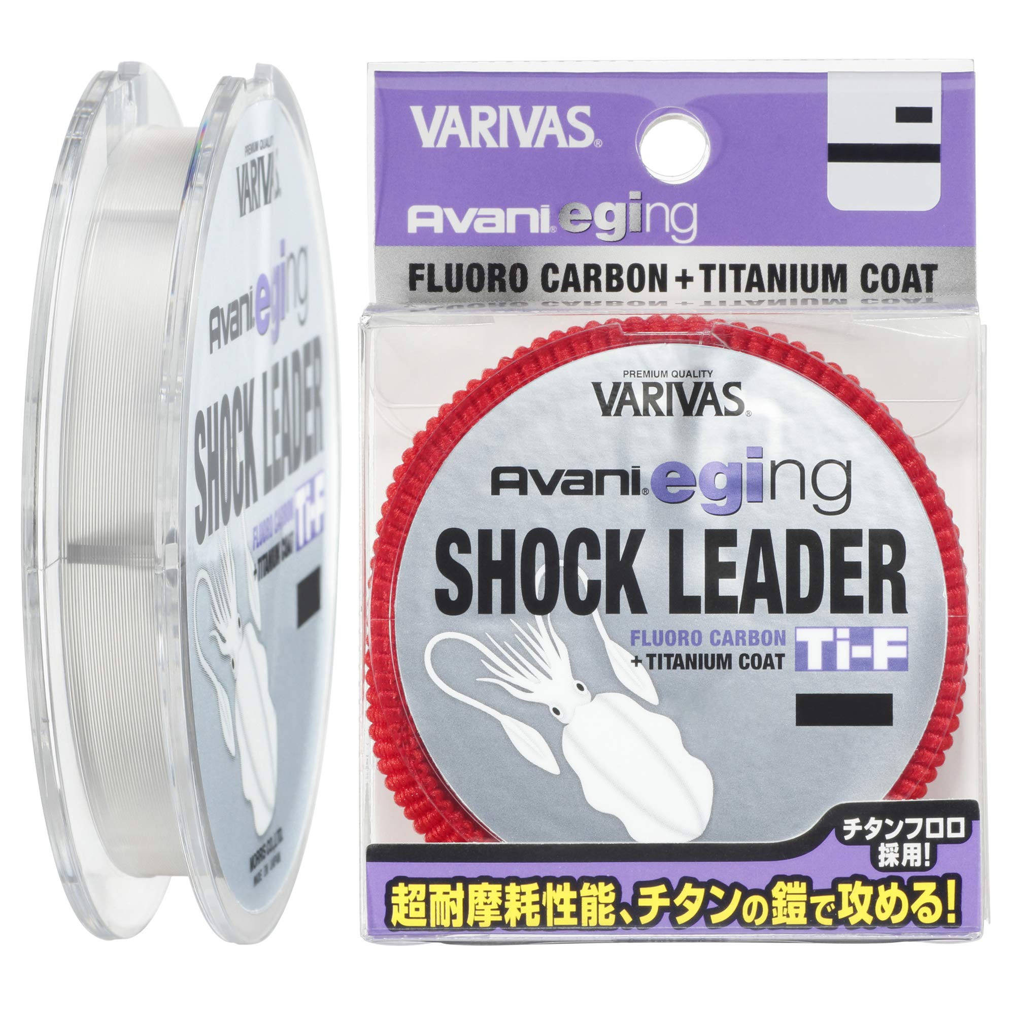 

VARIVAS Avani Eging Shock Leader Ti Fluorocarbon 6lb Line, Natural, 30m, 1.5lb,