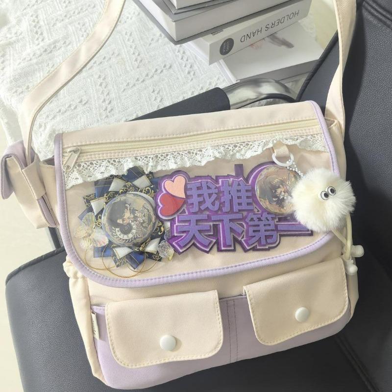 New Niche Design Japanese Cute Girl Ulzzang Ita Bag Daily Commuting Large Capacity Women's One-shoulder Crossbody Bag Doll Bag