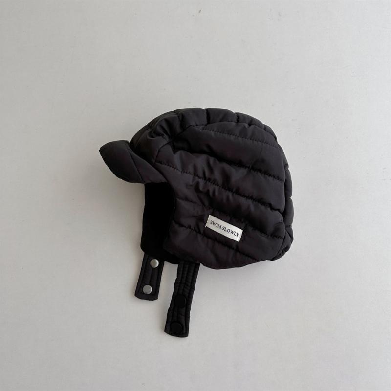 Stylish Baby Hat Autumn Winter Warm Pilot Beanie Cap Cotton Earflap Bonnet Hat Solid Windproof Headwear for 1-4 Years
