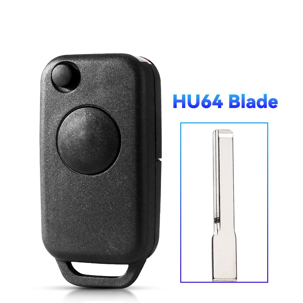 For Mercedes Benz W168 W124 W202 W203 A C E Ml C Cl S Sl Sel Slk E113 Fob Uncut Hu64 Hu39 Flip Remote Car Key Shell