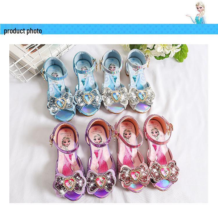 Toddler Girls' Summer Bowknot Princess High Heel Sandals