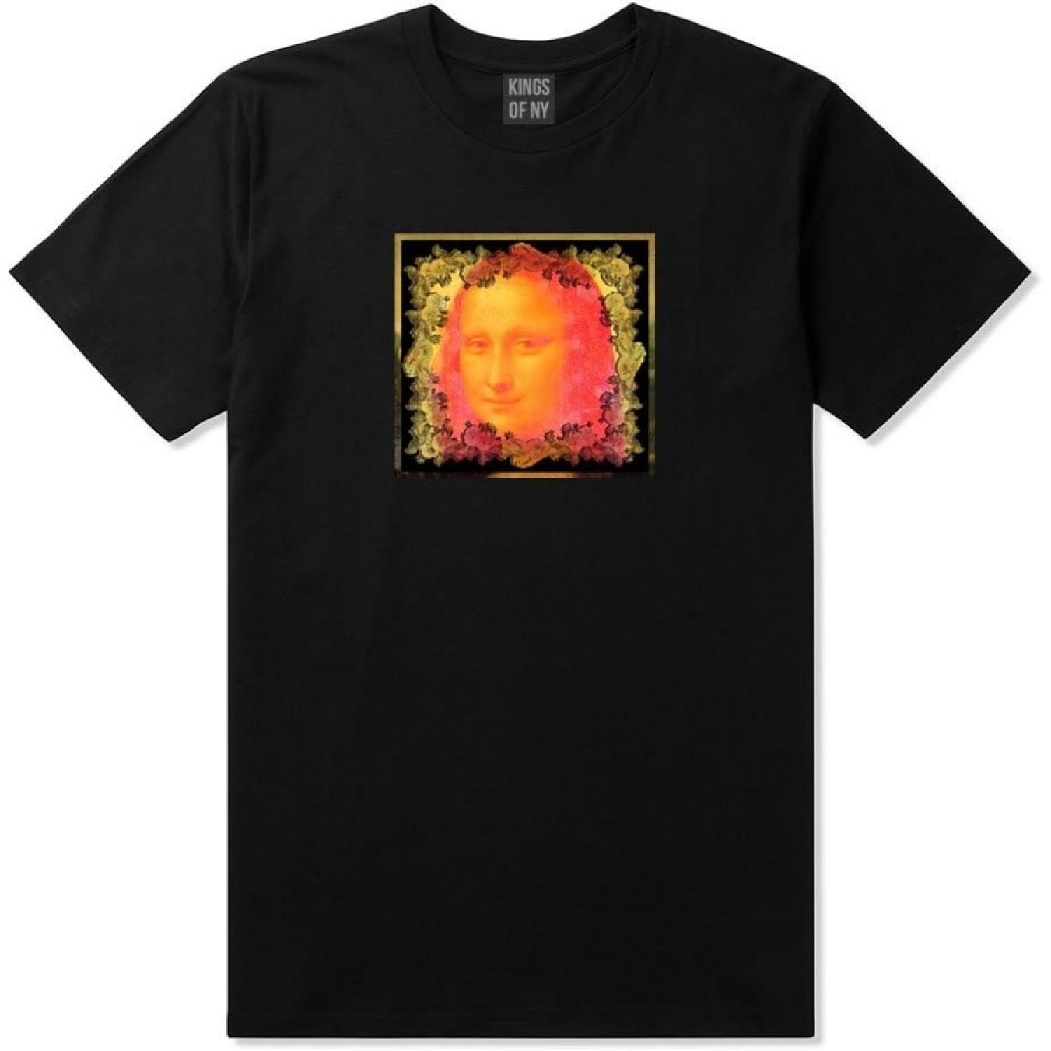 Kings Of NY Mona Artwork Art Lisa Wall Painting T-Shirt S