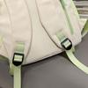 Color Block Women's Backpack Student's Large Capacity Schoolbag Travel Backpack