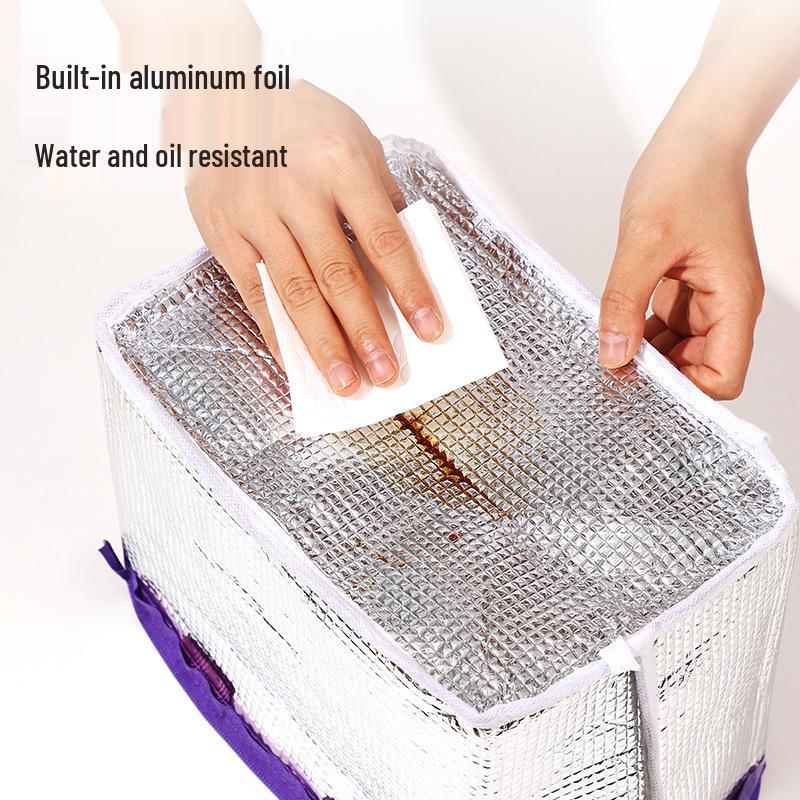 Dopamine Insulated Bento Lunch Bag - Large Capacity for Office, Camping, or Picnic