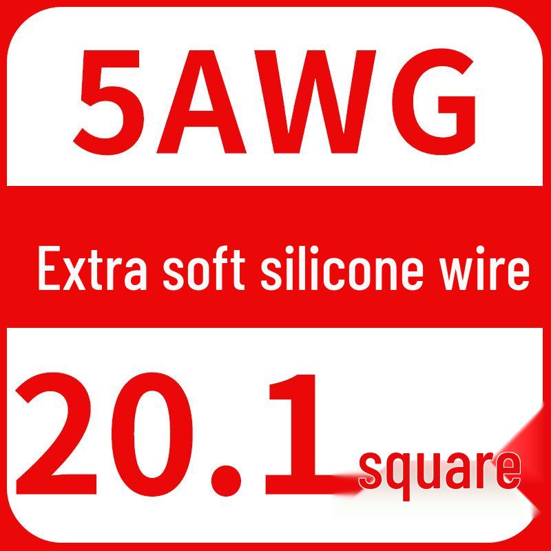 High-Temp Resistant Silicone Wire for Lithium Battery, Tinned Copper, Various AWG Sizes
