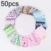 50Pcs Cotton Fabric DIY Handmade Patchwork Quilting Sewing Craft Scrapbook Cloth