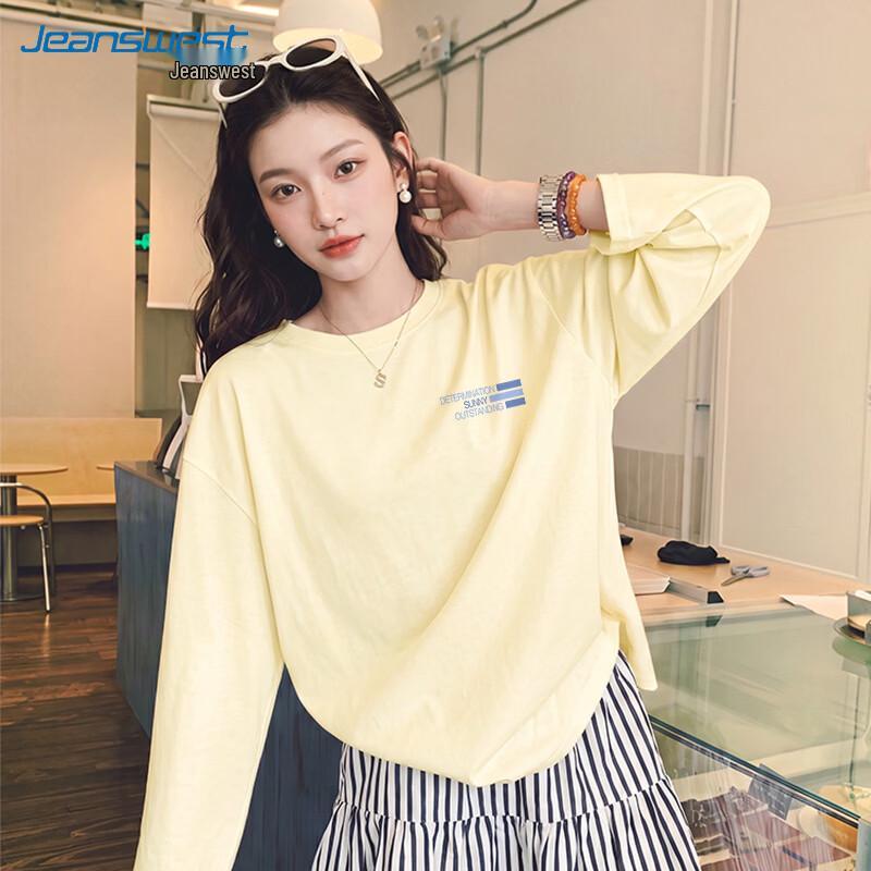 Jeanswest Women's Pure Cotton Long Sleeve T-Shirt