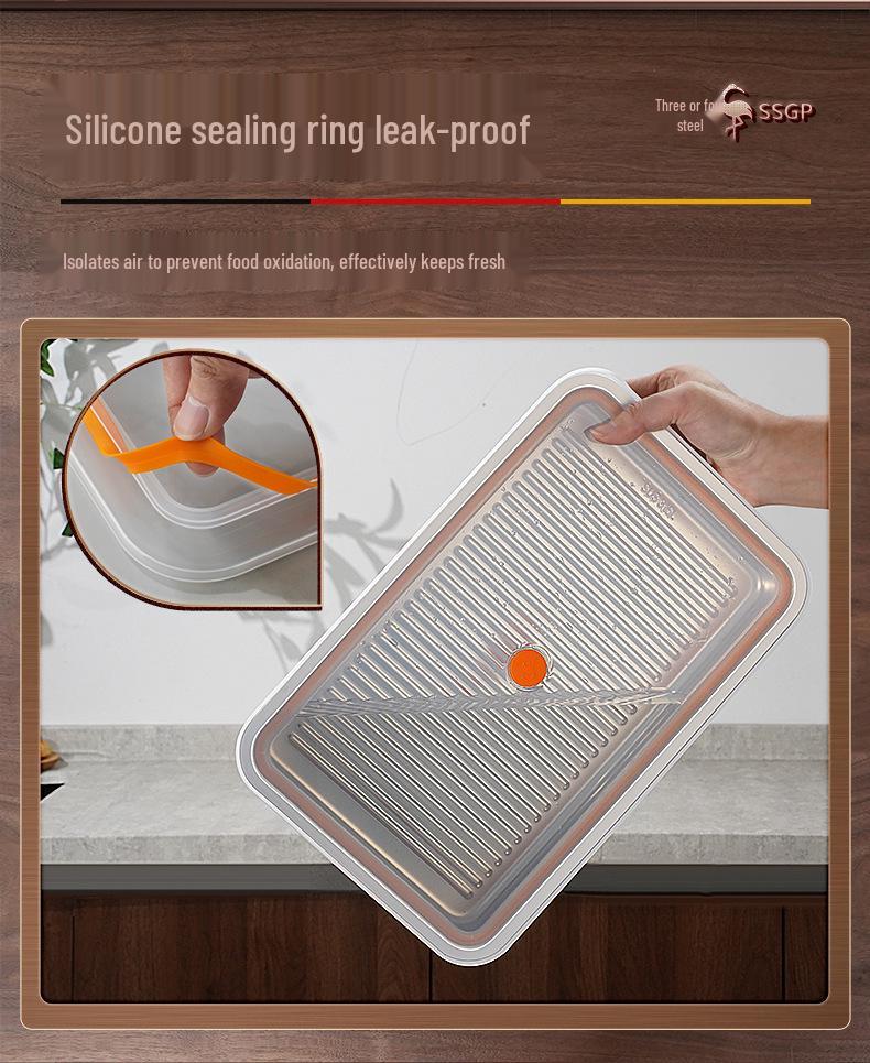 SSGP Stainless Steel Dumpling Storage Tray – Food Grade, Freezer-Safe