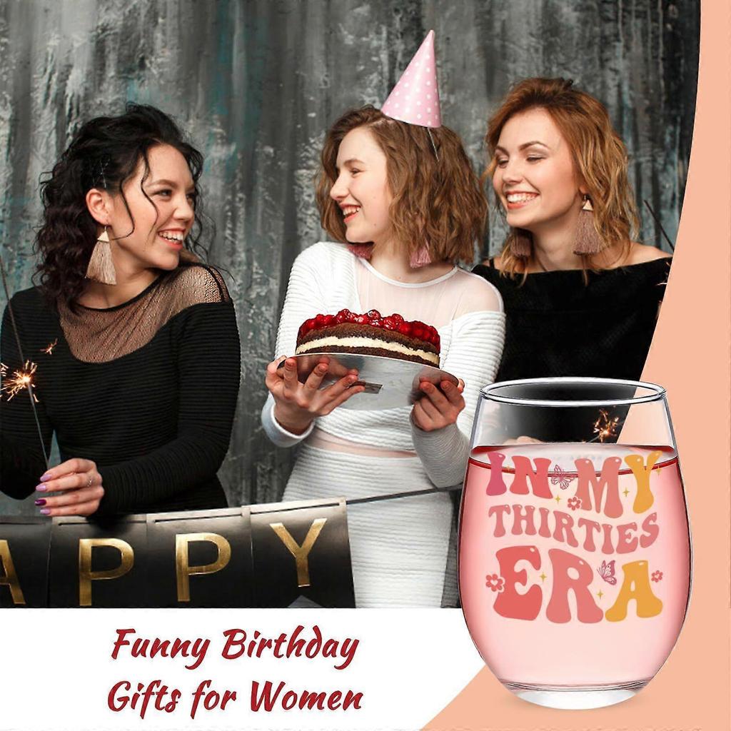 2pcs Birthday Whiskey Wine Glasses Set, Funny Birthday Gifts for Women Men, Novelty Drinking Glasses for Birthday Party Decorations, Engagement Gifts 
