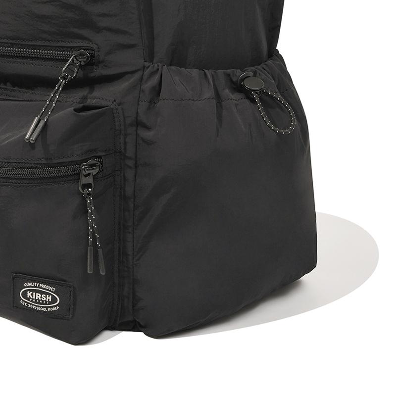 Kirsh Pocket Drawstring Crossbody Bag [Black]