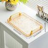 RuHan Luxury Amber Water Ripple Serving Tray