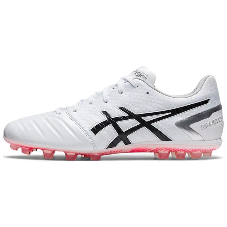 Asics Ds Light Club Round Toe Comfortable Ag (Rubber Short Studs) Ic/In Artificial Turf Soccer Shoes Men Soccer Shoes White Black 1103A077-100