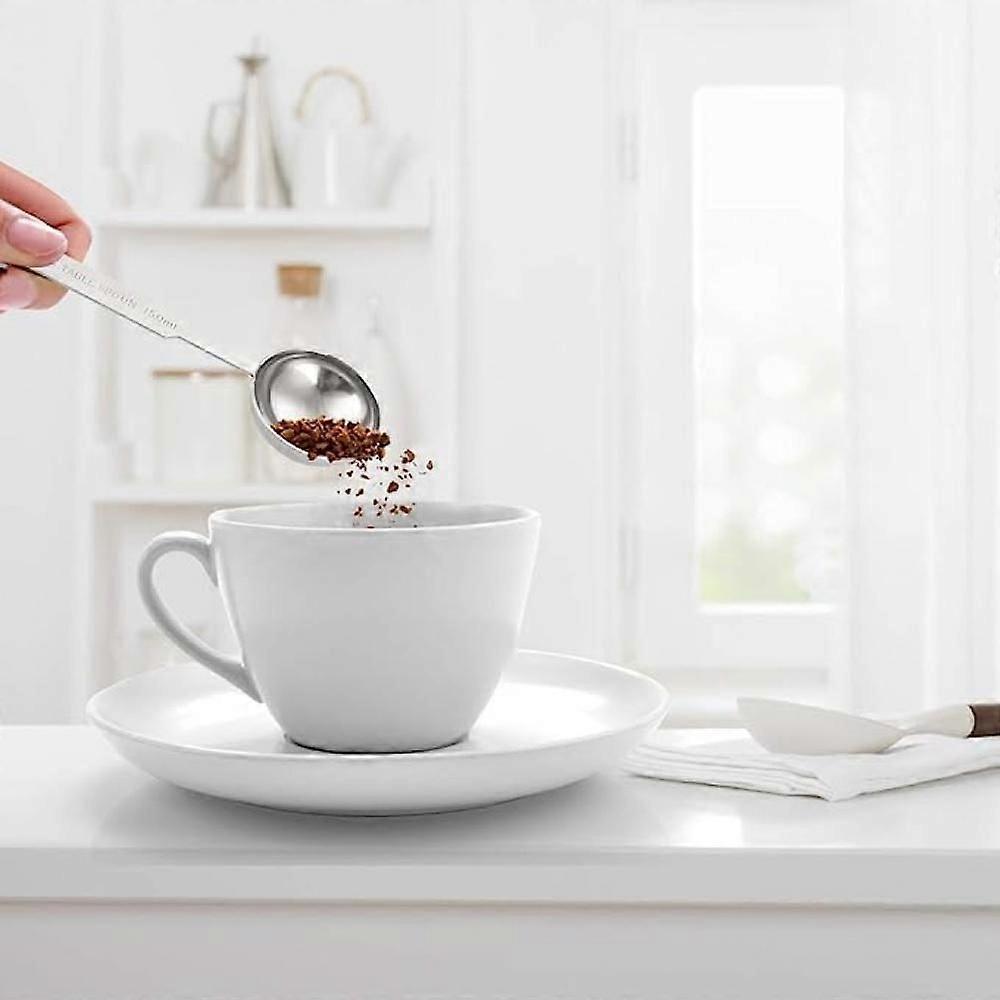 4-teiliges Messlöffel-Set, Enthält 1/4 TL, 1/2 TL, 1 TL, 1 EL, Messbecher aus lebensmittelechtem Edelstahl, Sehr genauer Esslöffel und Teelöffel F