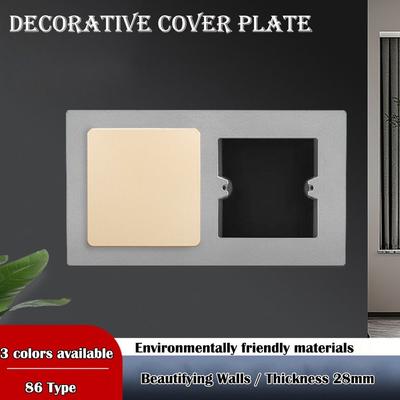 Switch Cover Plastic Switch Panel Universal Switch Frame Bottom Box Opening Wall