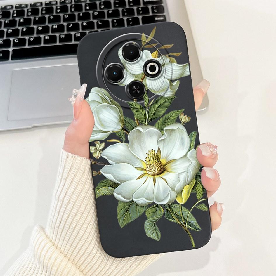 For Tecno Spark 30C 4G Case Popular Daisy Flower Soft Silicone Matte Cover For Tecno Spark30C 4G kl5 kl5n Full Protection Bumper