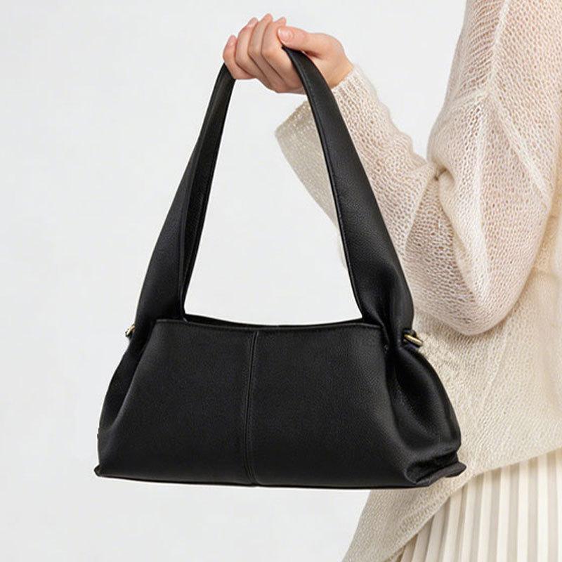 Cloud Bag, Niche Design, Women's Handbag, 2026 New Shoulder Bag, Women's Fashionable Soft Leather Armpit Bag