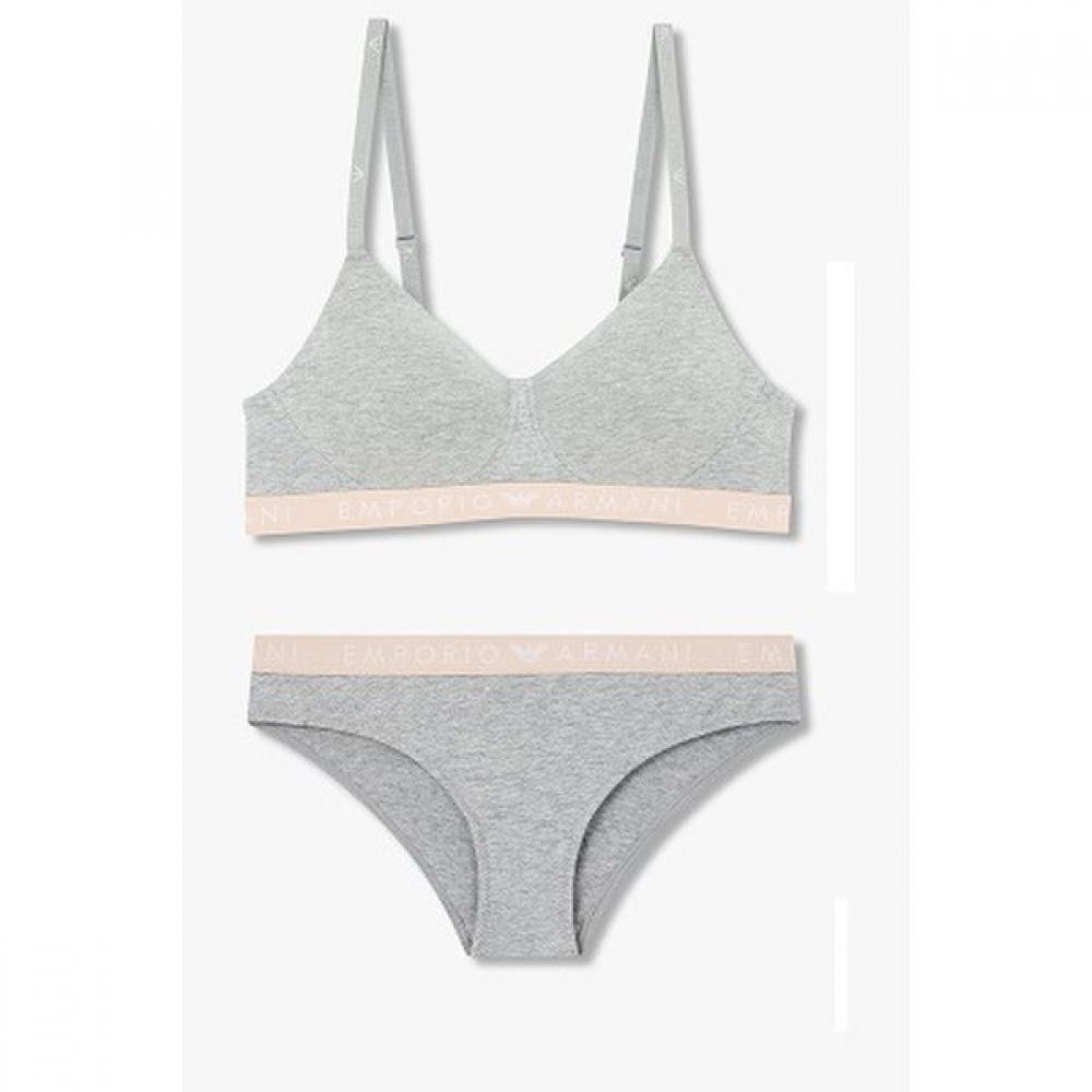 Emporio Armani Women S Soft Contour Bra   Triangle Panty Set 0824381527  0824311526 M(80)/S(90)