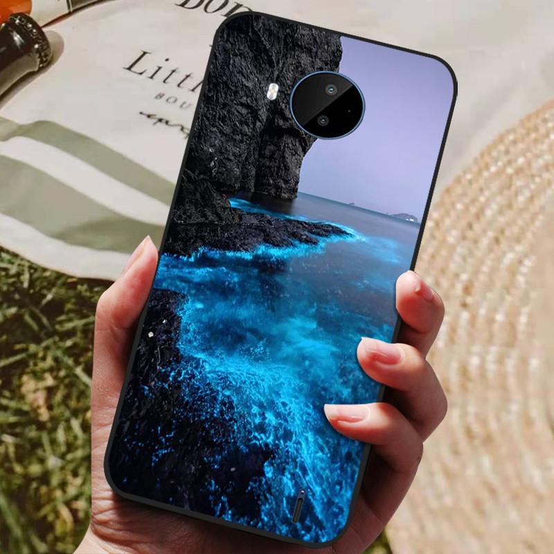 For Nokia C20 Case Soft TPU Silicone Cartoon Back Cover for Nokia C20 Plus Phone Cases TPU Black Bumper for NokiaC20 C 20 Plus