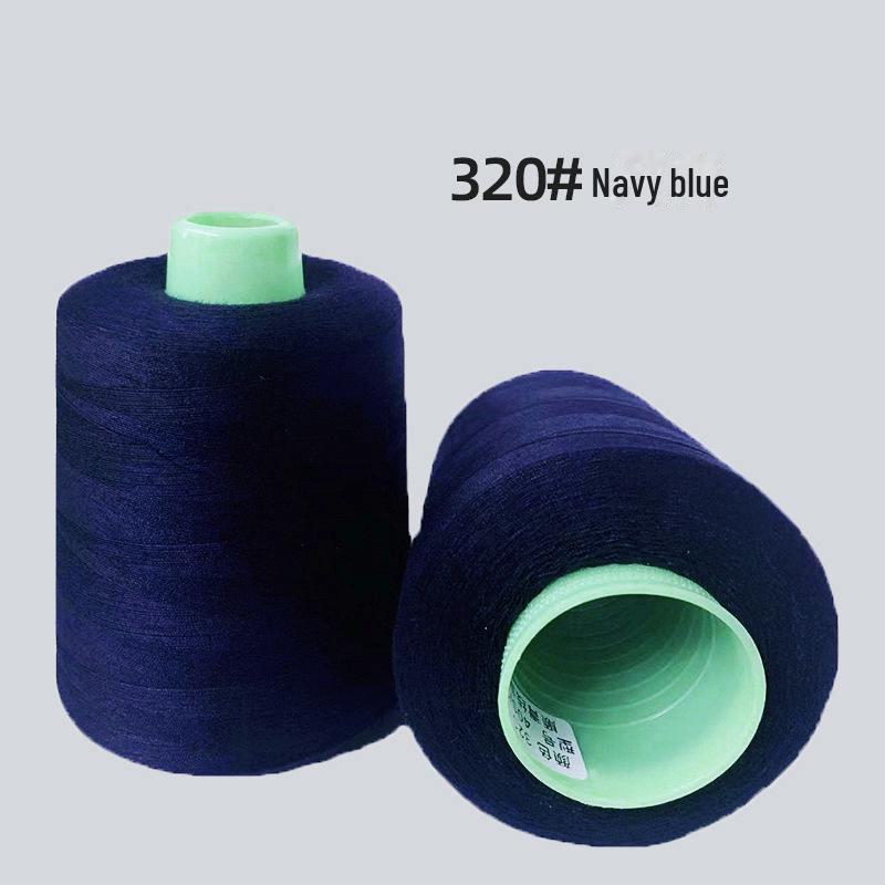 High-Speed 8000-Yard Black & White Sewing Thread - 402 Flat Pagoda Thread for Clothing