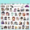 50pcs Bungo Stray Dogs Stickers Reusable Decor For Laptop Trolley Case Graffiti