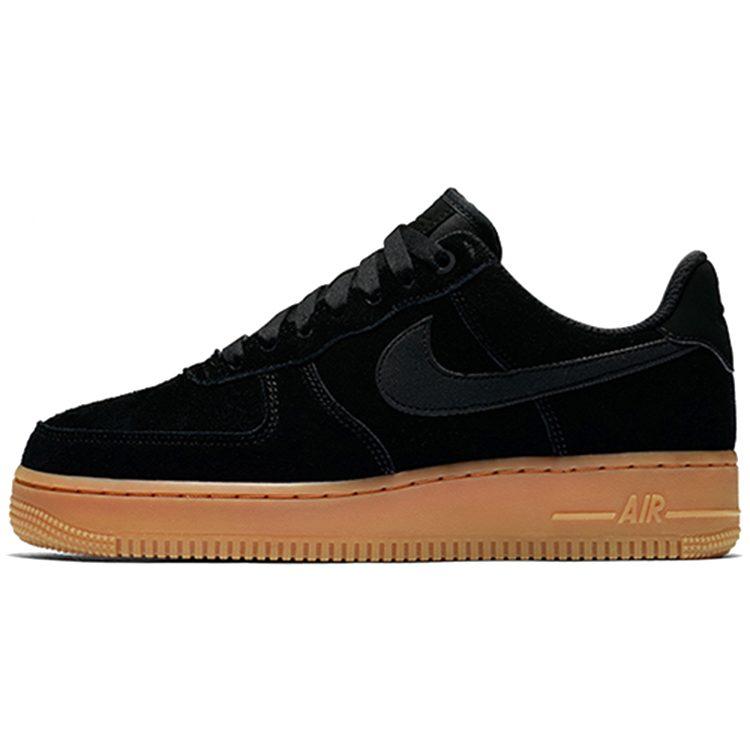Nike Air Force 1 Low Zwart Gum Dames AA0287-002