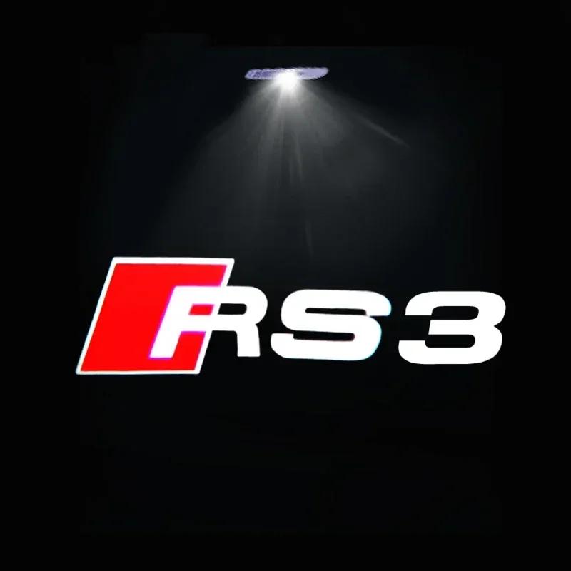 Led Car Door logo Welcome Light For Audi RS3 RS4 RS5 RS6 RS7 RS8 8V 8P 8L A6 C5 C6 C7 A5 A7 A8 Q3 Q5 Q7 TT S3 S6 Sline Quattro