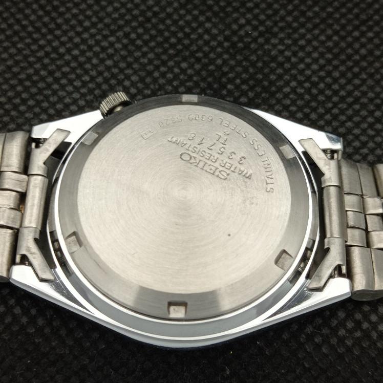 CEAS BĂRBAȚI D/D ALB SEIKO 5 AUTOMAT 6309A JAPONIA VINTAGE RECONDITIONAT a318611-9 Seiko-a318611-1