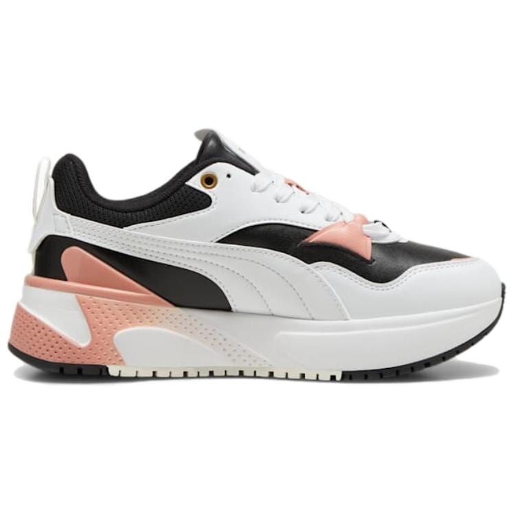 Puma R78 Niedrig geschnittene Freizeitschuhe Damen Schwarz Weiß Rosa 397675-08