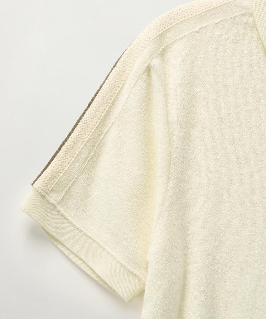 Seteo (W) Lawton Terry Pique Polo Short Sleeve T-Shirt Cream