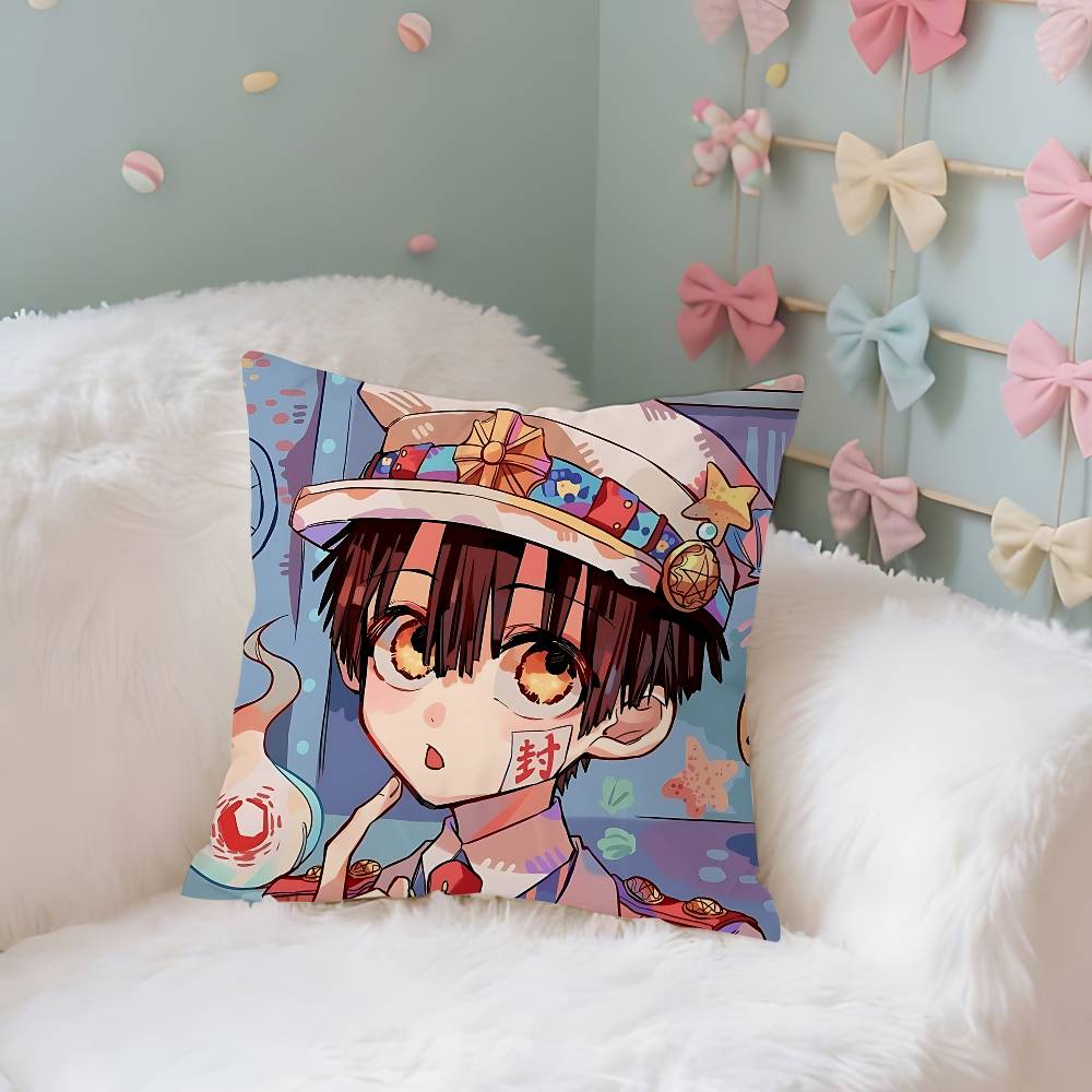 ToiletBound Hanakoskuns Case Plush Fabric Soft Pillowcase Double Sided Print Cushion Cover Household Gifts