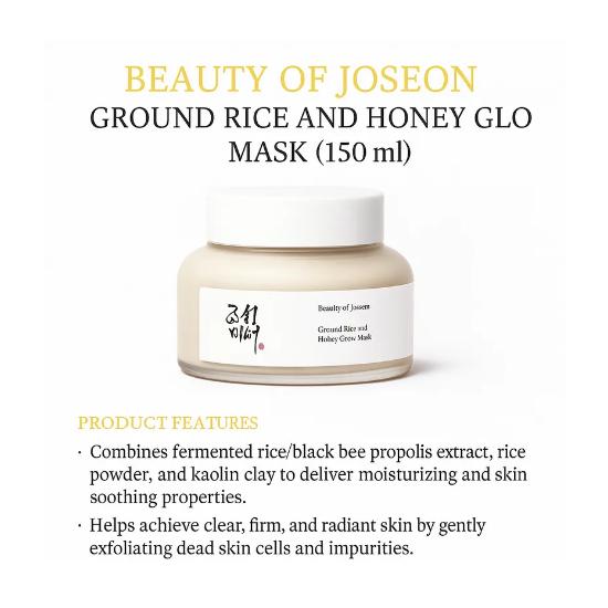 Beauty of Joseon Rice Honey Glow Set (Toner + Mask + Serum) | 3-Step Radiance Care