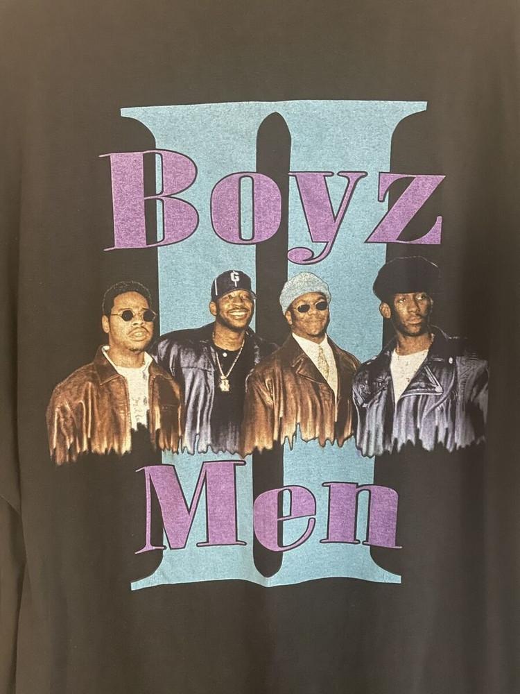 Ny Populær Boyz II Men Band Svart T-skjorte Bomull Full Størrelse Unisex T-skjorte