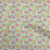 oneOone Cotton Poplin Black Fabric Tropical Craft Projects Decor Fabric Printed By The Yard 42 Inch