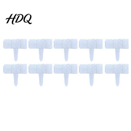 Flexible Garden Border System Imitation Stone Fence Landscape Edging Border Interlocking Plastic Retaining Cobbled Fence Decorative Picket 10pcs белый
