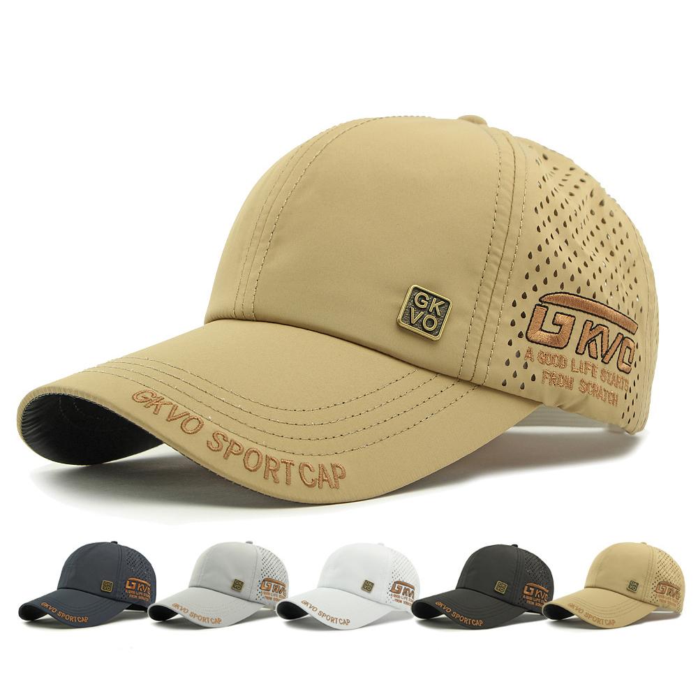 Men's Outdoor Sunscreen Sun Hat Mesh Embroidered Baseball Cap