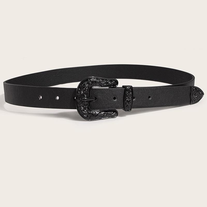 Women Belt Designer Belt Fashion Punk Cowboy Women's Trousers Belt for Jeans Belts for Lady Black Belts Waist Belts Strap ZX023