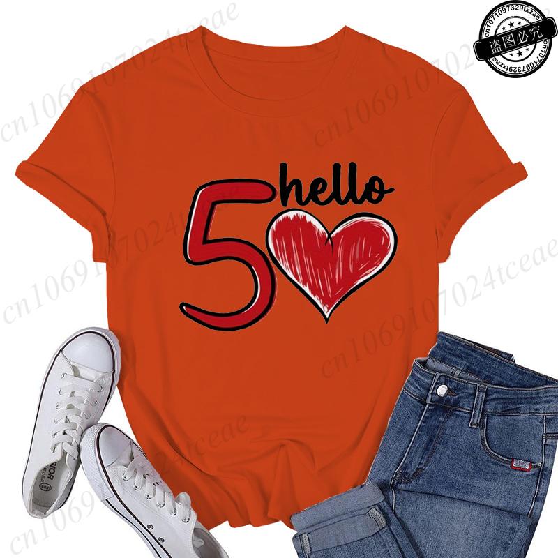 Hello Birthday TShirt for Women Clothing th Print TShirts Clothes Short Sleeve Tees Birthday Girls Party Tshirt Tops
